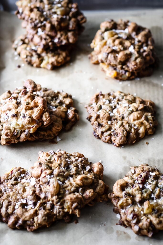 Trail mix cookies